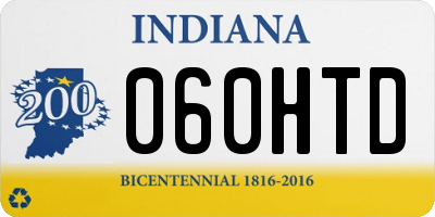 IN license plate 060HTD