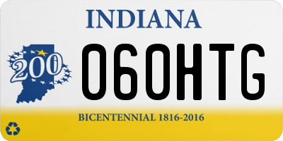 IN license plate 060HTG