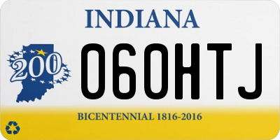 IN license plate 060HTJ