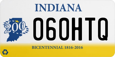 IN license plate 060HTQ