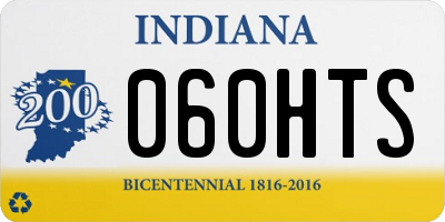 IN license plate 060HTS