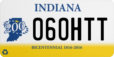IN license plate 060HTT
