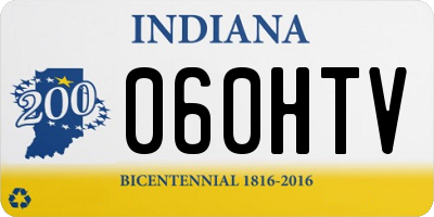 IN license plate 060HTV