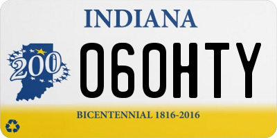 IN license plate 060HTY