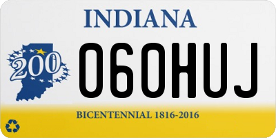 IN license plate 060HUJ