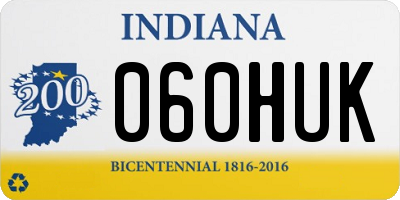 IN license plate 060HUK