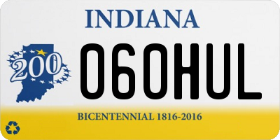 IN license plate 060HUL
