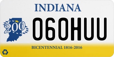 IN license plate 060HUU