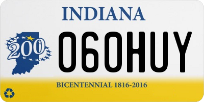 IN license plate 060HUY