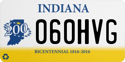 IN license plate 060HVG
