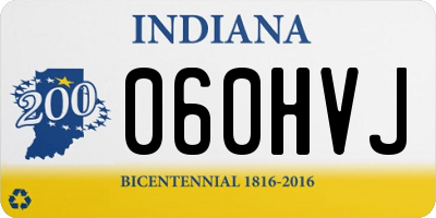 IN license plate 060HVJ