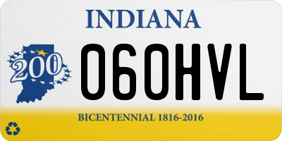 IN license plate 060HVL
