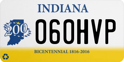 IN license plate 060HVP