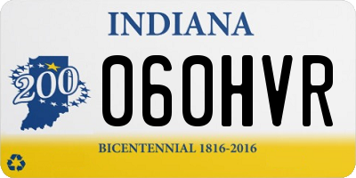 IN license plate 060HVR