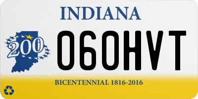 IN license plate 060HVT