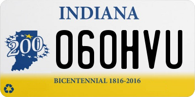 IN license plate 060HVU