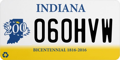 IN license plate 060HVW