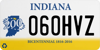 IN license plate 060HVZ