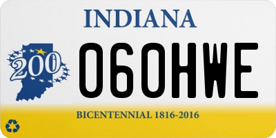IN license plate 060HWE