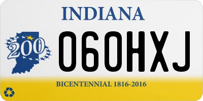IN license plate 060HXJ