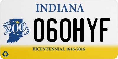 IN license plate 060HYF
