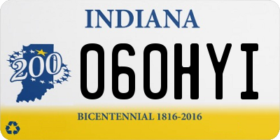 IN license plate 060HYI