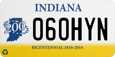 IN license plate 060HYN