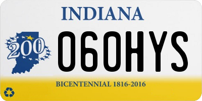 IN license plate 060HYS