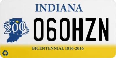 IN license plate 060HZN