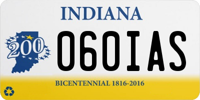 IN license plate 060IAS