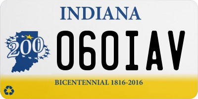 IN license plate 060IAV