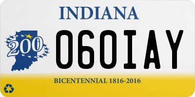 IN license plate 060IAY