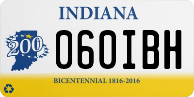 IN license plate 060IBH