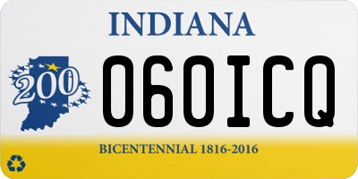IN license plate 060ICQ
