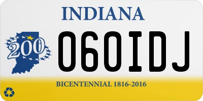 IN license plate 060IDJ