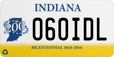 IN license plate 060IDL