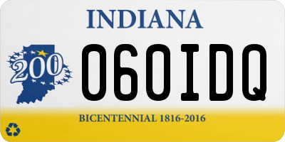 IN license plate 060IDQ