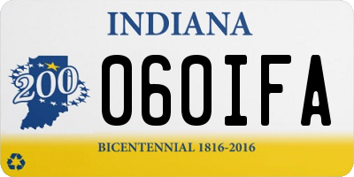 IN license plate 060IFA