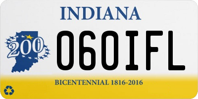 IN license plate 060IFL