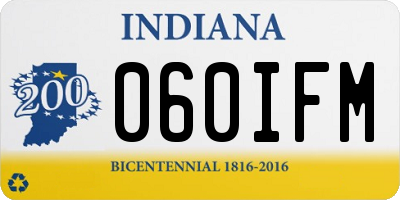 IN license plate 060IFM