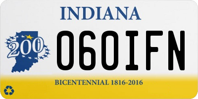 IN license plate 060IFN