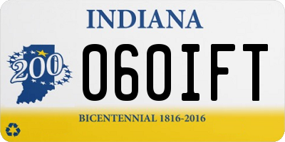 IN license plate 060IFT