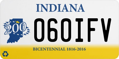 IN license plate 060IFV