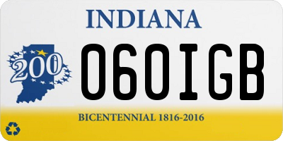 IN license plate 060IGB