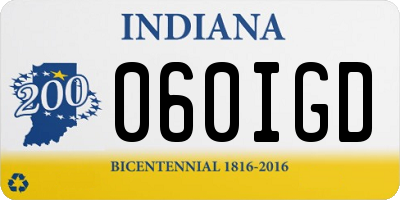 IN license plate 060IGD
