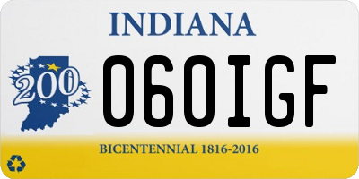 IN license plate 060IGF