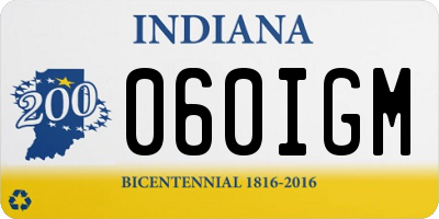 IN license plate 060IGM