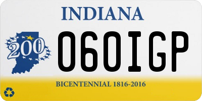 IN license plate 060IGP