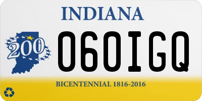 IN license plate 060IGQ