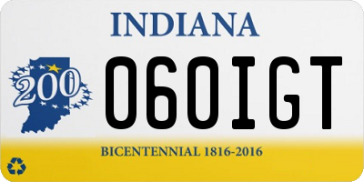 IN license plate 060IGT
